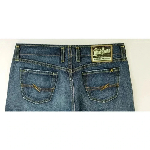Lucky Brand Sanforized For Perfect Fit 27X31 Long Size 4 Blue Denim Elite Jeans - Picture 8 of 12